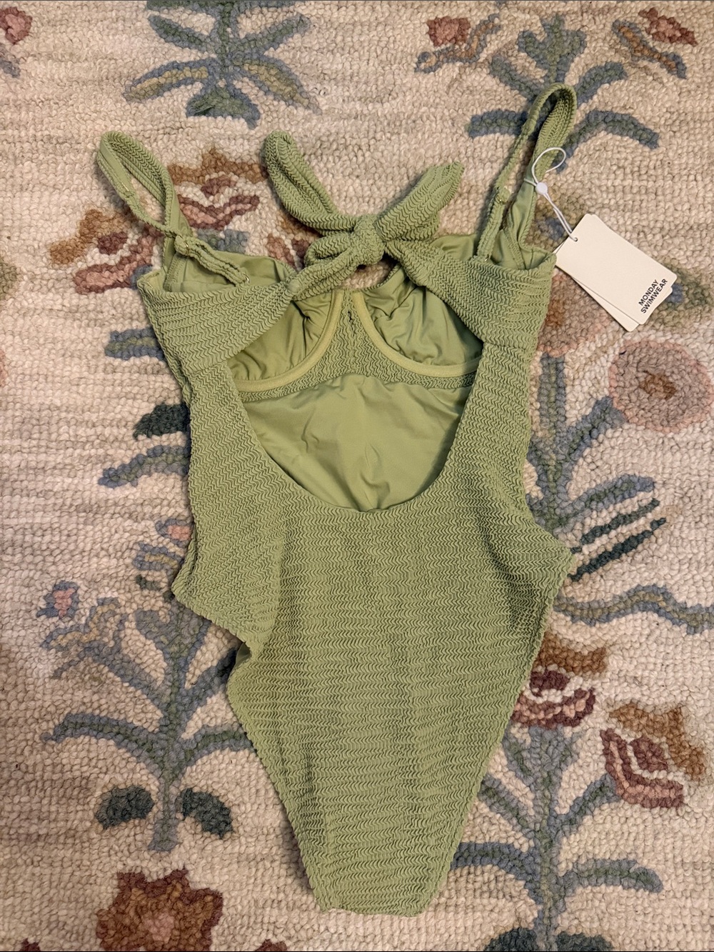 Monday Swimwear Olive Clovelly One-Piece Crinkle